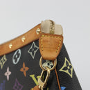 LOUIS VUITTON Multicolor Pochette Accessoires Pouch Black M92648 LV Auth 192454A-14