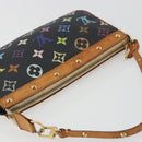 LOUIS VUITTON Multicolor Pochette Accessoires Pouch Black M92648 LV Auth 192454A-6