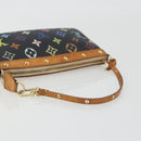 LOUIS VUITTON Multicolor Pochette Accessoires Pouch Black M92648 LV Auth 192454A-7