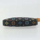 LOUIS VUITTON Multicolor Pochette Accessoires Pouch Black M92648 LV Auth 192454A-9