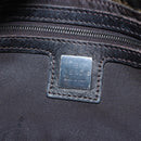 FENDI Zucca Canvas Mamma Baguette Shoulder Bag Brown Black Auth 192459M-24