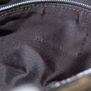 FENDI Zucca Canvas Mamma Baguette Shoulder Bag Brown Black Auth 192460M-26