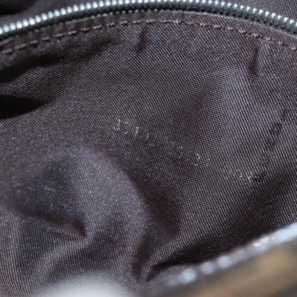 FENDI Zucca Canvas Mamma Baguette Shoulder Bag Brown Black Auth 192460M