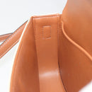 CELINE Triomphe Canvas Shoulder Bag PVC White Gold Auth 192461SAM-22
