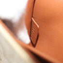 CELINE Triomphe Canvas Shoulder Bag PVC White Gold Auth 192461SAM-11