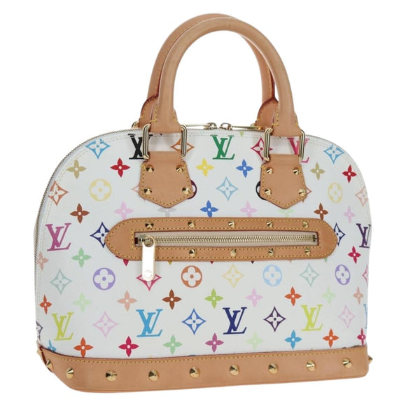 LOUIS VUITTON Multicolor Alma GM Hand Bag White M40441 LV Auth 192463SAV