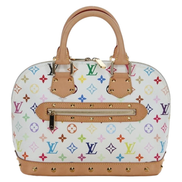 LOUIS VUITTON Multicolor Alma GM Hand Bag White M40441 LV Auth 192463SAV