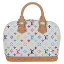 LOUIS VUITTON Multicolor Alma GM Hand Bag White M40441 LV Auth 192463SAV-3