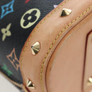LOUIS VUITTON Monogram Multicolor Alma Hand Bag Black M92646 LV Auth 192464V-15
