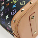LOUIS VUITTON Monogram Multicolor Alma Hand Bag Black M92646 LV Auth 192464V-17