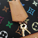 LOUIS VUITTON Monogram Multicolor Alma Hand Bag Black M92646 LV Auth 192464V-19