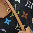 LOUIS VUITTON Monogram Multicolor Alma Hand Bag Black M92646 LV Auth 192464V-9