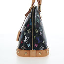 LOUIS VUITTON Monogram Multicolor Alma Hand Bag Black M92646 LV Auth 192464V-3