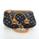 LOUIS VUITTON Monogram Multicolor Alma Hand Bag Black M92646 LV Auth 192464V-6