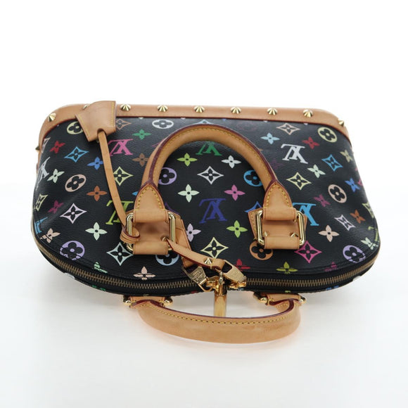 LOUIS VUITTON Monogram Multicolor Alma Hand Bag Black M92646 LV Auth 192464V