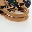 LOUIS VUITTON Monogram Multicolor Alma Hand Bag Black M92646 LV Auth 192464V-7