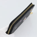 LOUIS VUITTON Epi Flower Zippy Wallet Long Wallet Black M62296 LV Auth 192465V-5