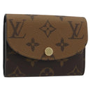 LOUIS VUITTON Monogram Reverse Porte Monnaie Rosary Purse M82333 LV Auth 192466M-1
