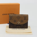 LOUIS VUITTON Monogram Reverse Porte Monnaie Rosary Purse M82333 LV Auth 192466M-12