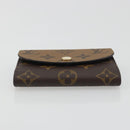 LOUIS VUITTON Monogram Reverse Porte Monnaie Rosary Purse M82333 LV Auth 192466M-6