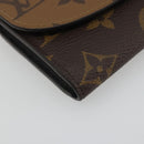 LOUIS VUITTON Monogram Reverse Porte Monnaie Rosary Purse M82333 LV Auth 192466M-14