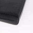 LOEWE Anagram Hand Bag Leather Black Silver Auth 192474V-15
