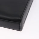 LOEWE Anagram Hand Bag Leather Black Silver Auth 192474V-16