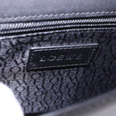 LOEWE Anagram Hand Bag Leather Black Silver Auth 192474V-19
