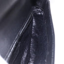 LOEWE Anagram Hand Bag Leather Black Silver Auth 192474V-20