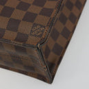 LOUIS VUITTON Damier Ebene Sac Plat Hand Bag N51140 LV Auth 192476V-17