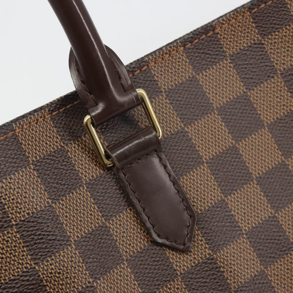 LOUIS VUITTON Damier Ebene Sac Plat Hand Bag N51140 LV Auth 192476V