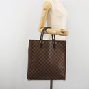 LOUIS VUITTON Damier Ebene Sac Plat Hand Bag N51140 LV Auth 192476V-22