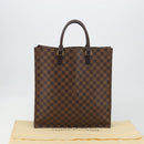LOUIS VUITTON Damier Ebene Sac Plat Hand Bag N51140 LV Auth 192476V-12