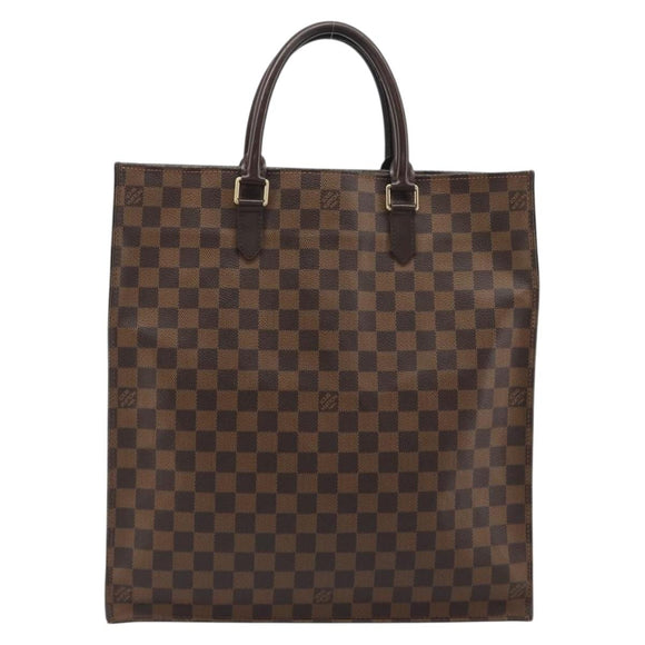LOUIS VUITTON Damier Ebene Sac Plat Hand Bag N51140 LV Auth 192476V