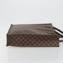 LOUIS VUITTON Damier Ebene Sac Plat Hand Bag N51140 LV Auth 192476V-3