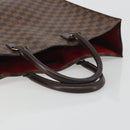 LOUIS VUITTON Damier Ebene Sac Plat Hand Bag N51140 LV Auth 192476V-7