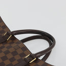 LOUIS VUITTON Damier Ebene Sac Plat Hand Bag N51140 LV Auth 192476V-14