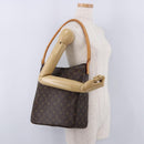 LOUIS VUITTON Monogram Looping GM Shoulder Bag M51145 LV Auth 192478A-23