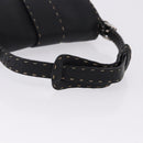 FENDI Shoulder Bag Leather Black Silver Auth 192479A-7