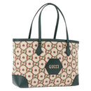 GUCCI Ofidia Tote Bag Canvas Green Gold 676681 Auth 192482V-1