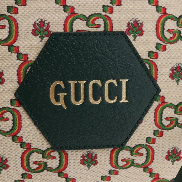 GUCCI Ofidia Tote Bag Canvas Green Gold 676681 Auth 192482V