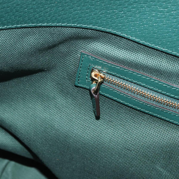 GUCCI Ofidia Tote Bag Canvas Green Gold 676681 Auth 192482V
