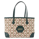 GUCCI Ofidia Tote Bag Canvas Green Gold 676681 Auth 192482V-13