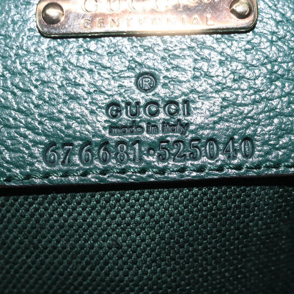 GUCCI Ofidia Tote Bag Canvas Green Gold 676681 Auth 192482V