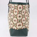 GUCCI Ofidia Tote Bag Canvas Green Gold 676681 Auth 192482V-3