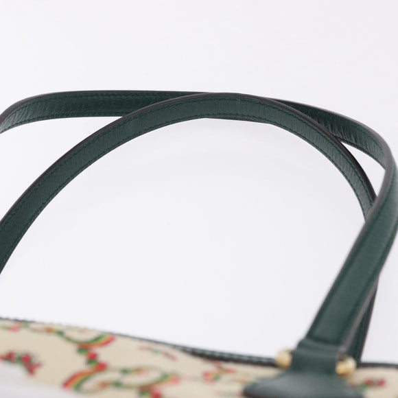 GUCCI Ofidia Tote Bag Canvas Green Gold 676681 Auth 192482V