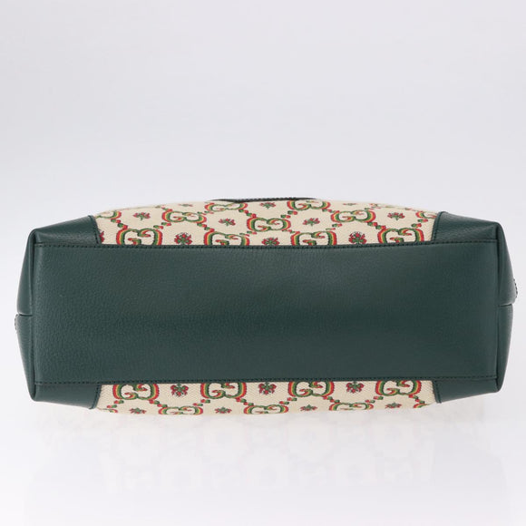 GUCCI Ofidia Tote Bag Canvas Green Gold 676681 Auth 192482V