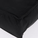 CHANEL Tote Bag Nylon Black Gold CC Auth 192486A-14