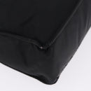 CHANEL Tote Bag Nylon Black Gold CC Auth 192486A-15