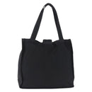 CHANEL Tote Bag Nylon Black Gold CC Auth 192486A-2